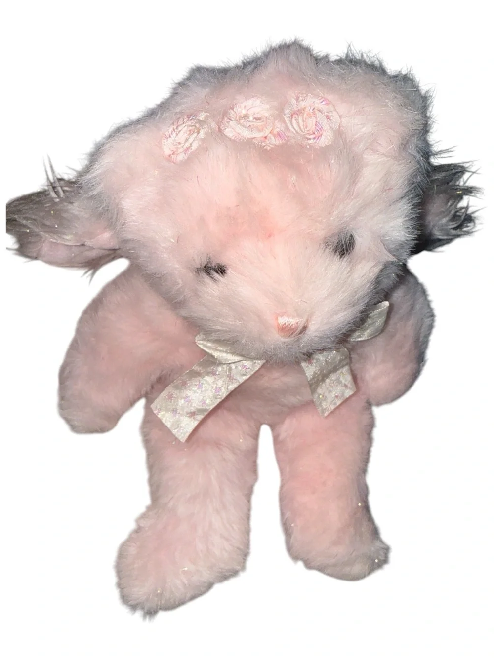 Ty Classic Plush 2006 Retired & RARE FAITHFUL-The Pink Angel Bear
